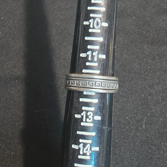 Mens 925 Silver Rotating Center Ring Sz 12 - Picture 5 of 7